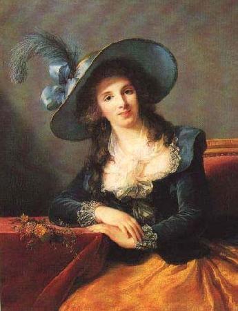 elisabeth vigee-lebrun Portrait of Antoinette-Elisabeth-Marie d'Aguesseau, comtesse de Segur oil painting picture